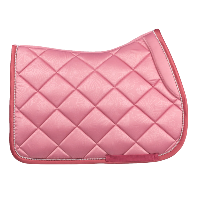 PS Of Sweden Floret Jump Saddlepad - Faded Rose-1